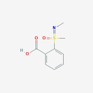 molecular formula C9H11NO3S B2370302 2-[Methyl(methylimino)oxo-lambda6-sulfanyl]benzoic acid CAS No. 2060063-56-9