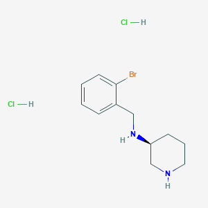 (S)-N-[(2-Bromophenyl)methyl]piperidin-3-amine dihydrochloride