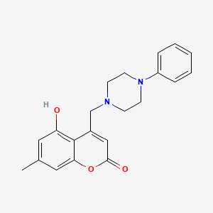 5-Hydroxy-7-methyl-4-[(4-phenylpiperazin-1-yl)methyl]chromen-2-one