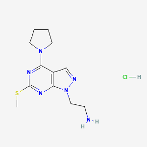 {2-[6-(methylthio)-4-pyrrolidin-1-yl-1H-pyrazolo[3,4-d]pyrimidin-1-yl]ethyl}amine hydrochloride