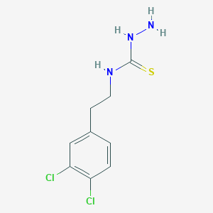 molecular formula C9H11Cl2N3S B2370329 N-(3,4-二氯苯乙基)肼甲硫酰胺 CAS No. 2172021-26-8