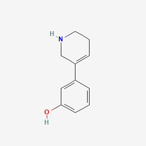 molecular formula C11H13NO B2370331 3-(1,2,3,6-Tetrahydropyridin-5-yl)phenol CAS No. 83010-64-4