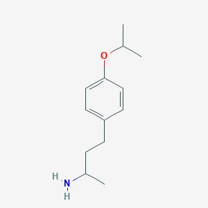 molecular formula C13H21NO B2370339 4-[4-(Propan-2-yloxy)phenyl]butan-2-amine CAS No. 953899-64-4