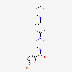 (5-Bromofuran-2-yl)-[4-(6-piperidin-1-ylpyridazin-3-yl)piperazin-1-yl]methanone
