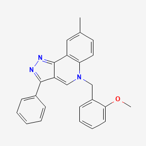5-(2-methoxybenzyl)-8-methyl-3-phenyl-5H-pyrazolo[4,3-c]quinoline