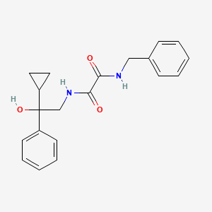 molecular formula C20H22N2O3 B2370347 N1-benzyl-N2-(2-cyclopropyl-2-hydroxy-2-phenylethyl)oxalamide CAS No. 1421499-96-8