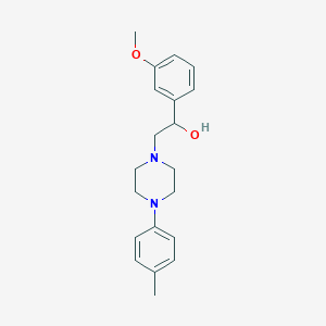 1-(3-Methoxyphenyl)-2-(4-(p-tolyl)piperazin-1-yl)ethanol