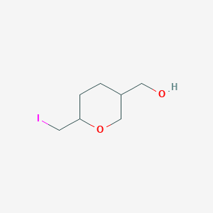 molecular formula C7H13IO2 B2370364 [6-(Iodomethyl)oxan-3-yl]methanol CAS No. 863565-44-0