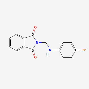 molecular formula C15H11BrN2O2 B2370367 2-(((4-Bromophenyl)amino)methyl)isoindoline-1,3-dione CAS No. 195813-82-2