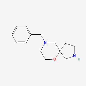 molecular formula C14H20N2O B2370374 9-Benzyl-6-oxa-2,9-diazaspiro[4.5]decane CAS No. 1368143-60-5