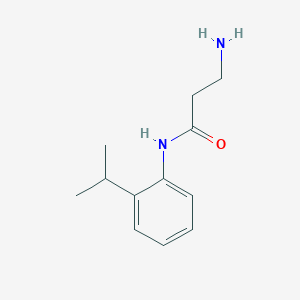 molecular formula C12H18N2O B2370375 N-[2-(propan-2-yl)phenyl]-beta-alaninamide CAS No. 1429061-25-5