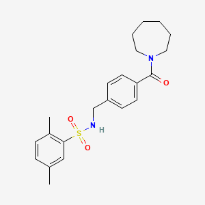 N-[4-(1-azepanylcarbonyl)benzyl]-2,5-dimethylbenzenesulfonamide