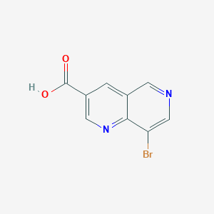 molecular formula C9H5BrN2O2 B2370387 8-Bromo-1,6-naphthyridine-3-carboxylic acid CAS No. 2089649-21-6