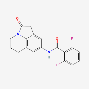 2,6-difluoro-N-(2-oxo-2,4,5,6-tetrahydro-1H-pyrrolo[3,2,1-ij]quinolin-8-yl)benzamide