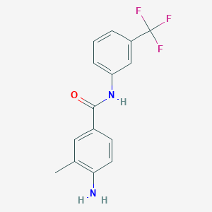 4-Amino-3-methyl-N-[3-(trifluoromethyl)phenyl]benzamide