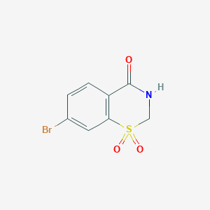 7-Bromo-2,3-dihydro-4H-1,3-benzothiazin-4-one 1,1-dioxide
