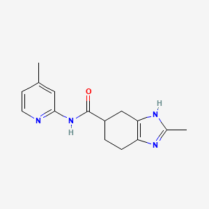 2-methyl-N-(4-methylpyridin-2-yl)-4,5,6,7-tetrahydro-1H-benzo[d]imidazole-5-carboxamide