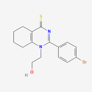 2-(4-bromophenyl)-1-(2-hydroxyethyl)-5,6,7,8-tetrahydroquinazoline-4(1H)-thione