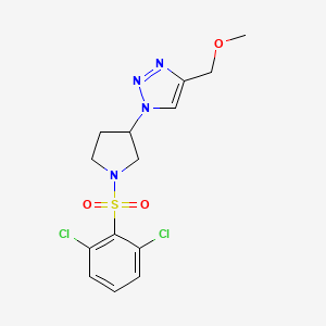 1-[1-(2,6-dichlorobenzenesulfonyl)pyrrolidin-3-yl]-4-(methoxymethyl)-1H-1,2,3-triazole