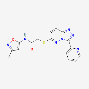 N-(3-methylisoxazol-5-yl)-2-((3-(pyridin-2-yl)-[1,2,4]triazolo[4,3-b]pyridazin-6-yl)thio)acetamide