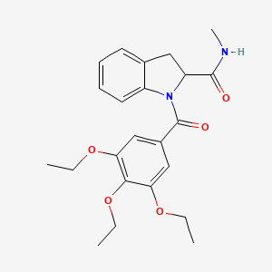 N-methyl-1-(3,4,5-triethoxybenzoyl)indoline-2-carboxamide