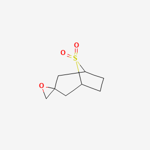 molecular formula C8H12O3S B2370443 Spiro[8lambda6-thiabicyclo[3.2.1]octane-3,2'-oxirane] 8,8-dioxide CAS No. 2248401-60-5
