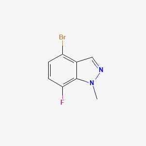molecular formula C8H6BrFN2 B2370450 4-bromo-7-fluoro-1-methyl-1H-indazole CAS No. 2090912-84-6