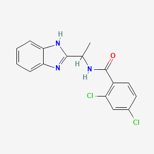 N-(1-(1H-1,3-Benzimidazol-2-yl)ethyl)-2,4-dichlorobenzenecarboxamide