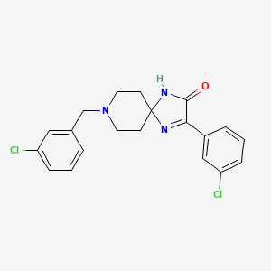 8-(3-Chlorobenzyl)-3-(3-chlorophenyl)-1,4,8-triazaspiro[4.5]dec-3-en-2-one