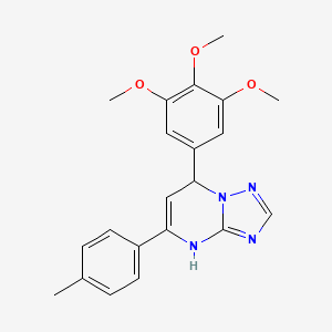 5-(p-Tolyl)-7-(3,4,5-trimethoxyphenyl)-4,7-dihydro-[1,2,4]triazolo[1,5-a]pyrimidine