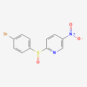 2-(4-Bromobenzenesulfinyl)-5-nitropyridine