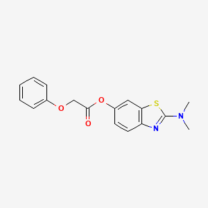 2-(Dimethylamino)benzo[d]thiazol-6-yl 2-phenoxyacetate