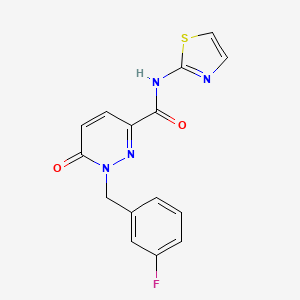1-(3-fluorobenzyl)-6-oxo-N-(thiazol-2-yl)-1,6-dihydropyridazine-3-carboxamide