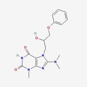 8-(dimethylamino)-7-(2-hydroxy-3-phenoxypropyl)-3-methyl-1H-purine-2,6(3H,7H)-dione