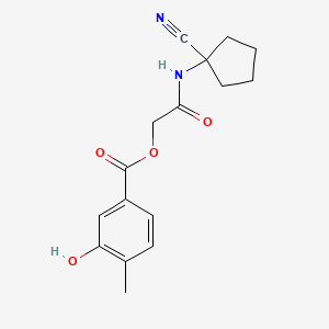 [2-[(1-Cyanocyclopentyl)amino]-2-oxoethyl] 3-hydroxy-4-methylbenzoate