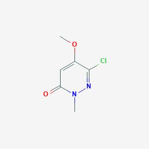 molecular formula C6H7ClN2O2 B2370545 6-chloro-5-methoxy-2-methylpyridazin-3(2H)-one CAS No. 1509930-06-6