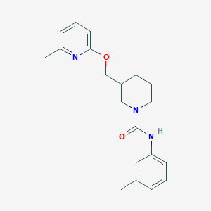 N-(3-Methylphenyl)-3-[(6-methylpyridin-2-yl)oxymethyl]piperidine-1-carboxamide