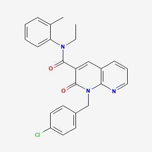 1-(4-chlorobenzyl)-N-ethyl-2-oxo-N-(o-tolyl)-1,2-dihydro-1,8-naphthyridine-3-carboxamide