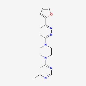 3-(Furan-2-yl)-6-[4-(6-methylpyrimidin-4-yl)piperazin-1-yl]pyridazine
