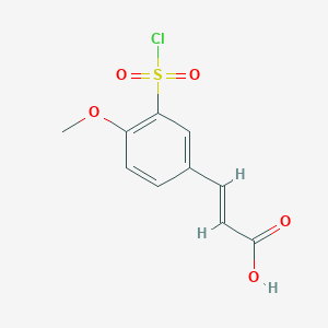 (2E)-3-[3-(chlorosulfonyl)-4-methoxyphenyl]acrylic acid