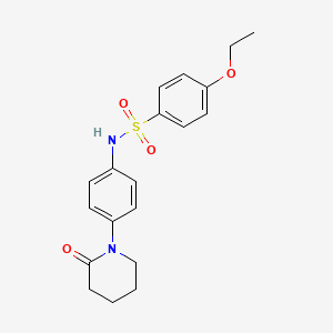 molecular formula C19H22N2O4S B2370571 4-ethoxy-N-(4-(2-oxopiperidin-1-yl)phenyl)benzenesulfonamide CAS No. 952963-82-5