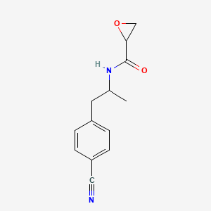 N-[1-(4-Cyanophenyl)propan-2-yl]oxirane-2-carboxamide