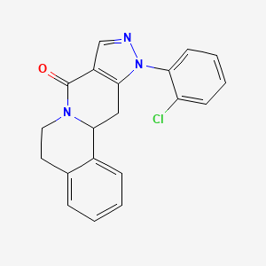 11-(2-chlorophenyl)-5,11,12,12a-tetrahydropyrazolo[3',4':4,5]pyrido[2,1-a]isoquinolin-8(6H)-one