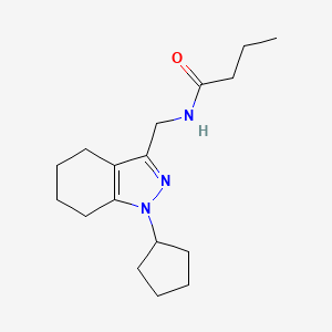 N-((1-cyclopentyl-4,5,6,7-tetrahydro-1H-indazol-3-yl)methyl)butyramide