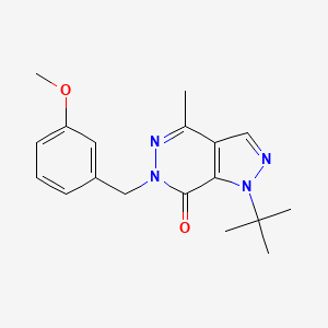 1-(tert-butyl)-6-(3-methoxybenzyl)-4-methyl-1H-pyrazolo[3,4-d]pyridazin-7(6H)-one