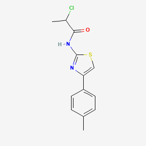 2-chloro-N-[4-(4-methylphenyl)-1,3-thiazol-2-yl]propanamide
