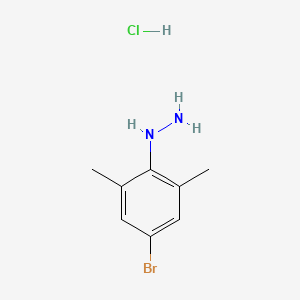 molecular formula C8H12BrClN2 B2370596 (4-Bromo-2,6-dimethylphenyl)hydrazine hydrochloride CAS No. 174826-34-7