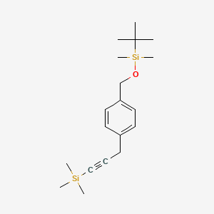 [3-(4-{[(Tert-butyldimethylsilyl)oxy]methyl}phenyl)prop-1-yn-1-yl]trimethylsilane