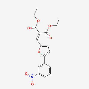 Diethyl {[5-(3-nitrophenyl)-2-furyl]methylene}malonate