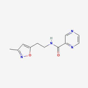 N-(2-(3-methylisoxazol-5-yl)ethyl)pyrazine-2-carboxamide
